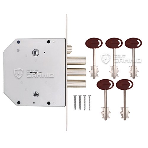 Механізм замка SHERLOCK 641 правий (BS66,5*42мм) 5 ключів - Фото №4