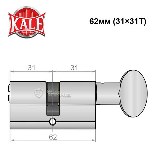 Циліндр KALE 164 BM 62T (31*31T) SN - Фото №5