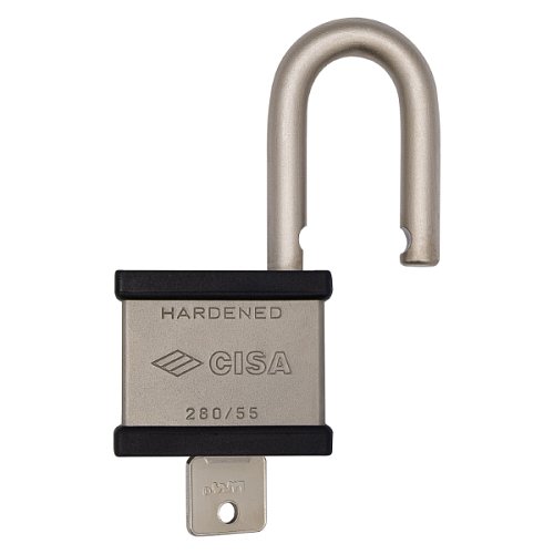 Замок навісний CISA 28050.56 довга дужка (55 мм, 2 ключа) - Фото №6