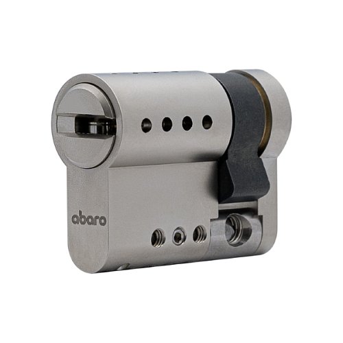 Циліндр половинка ABARO P600 (модульний) 56 (46*10) Ni нікель сатин 5 ключів - Фото №2