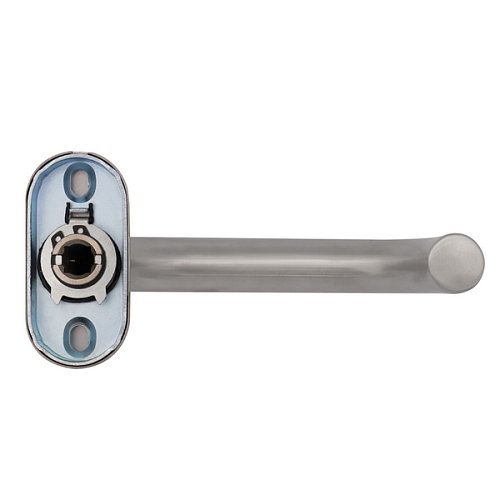 Ручки на розеті ABARO Valencia MM овальна розета нержавіюча сталь - Фото №6