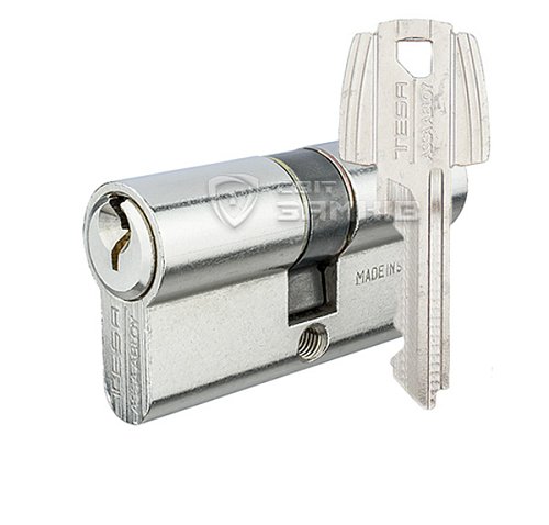 Циліндр TESA TE5 60 (30*30) нікель сатин 5 ключів - Фото №1