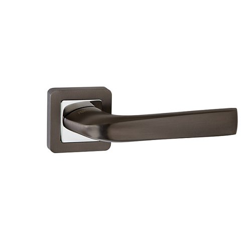 Ручки на розеті PUNTO Saturn (QR) GR/CP графіт/хром - Фото №2