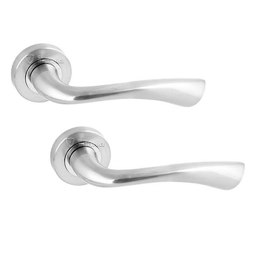 Ручки на розетте APECS H-0424-A CRM хром матовый - Фото №1