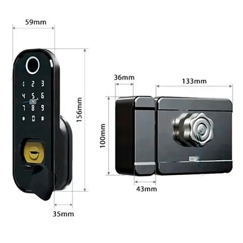 Розумний замок PES Gate чорний - Фото №9