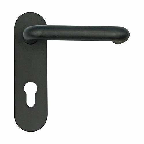 Ручки протипожежні на планці MARVON SP1 натискна-натискна 72мм чорний матовий - Фото №5