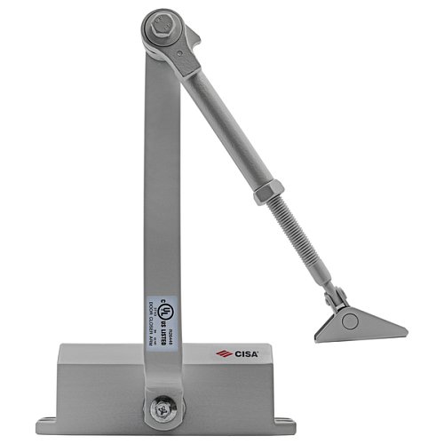 Доводчик CISA 60461/60471.03.0.97 STD HO с фиксацией до 80 кг серый - Фото №3