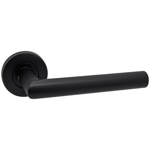 Ручки на розеті ABARO Lido MM кругла розета чорний - Фото №3