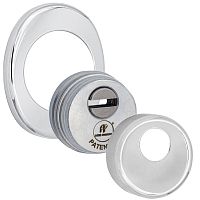 Протектор AZZI FAUSTO Antitubo SB 25 мм ME50/85X70/CL овальний широкий хром полірований