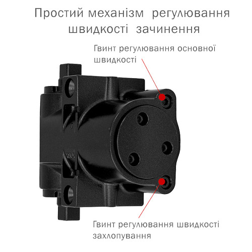 Дотягувач RYOBI DS-4550T BC/DA SLD HO з фіксацією до 80кг Чорний - Фото №6