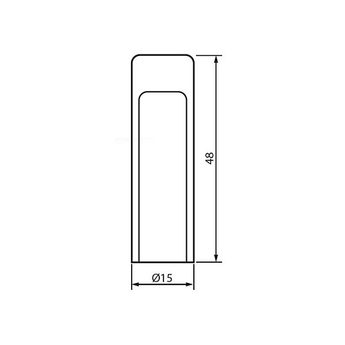 Ковпачок для дверного завісу MVM HC14-48 SB матова латунь - Фото №2