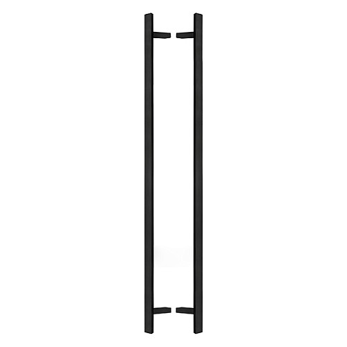 Ручки скобы ABARO Sydney 45° L:1500 X:1300 W:40*20mm SS 304 черный RAL 9005 (комплект) - Фото №1