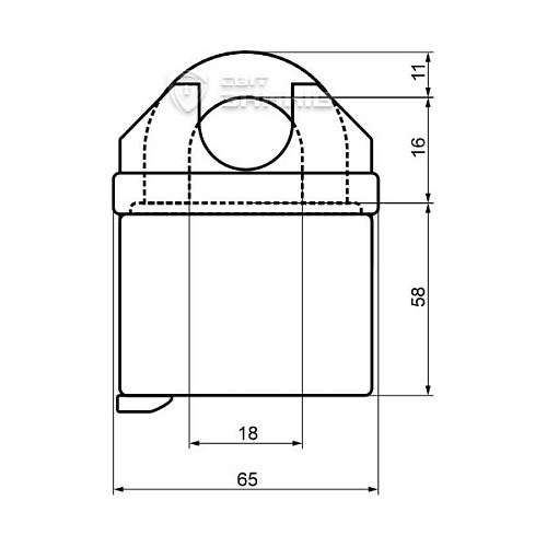 Замок навесной ABUS Granit 37RK/60 повышенная секретность (2 ключа) - Фото №6