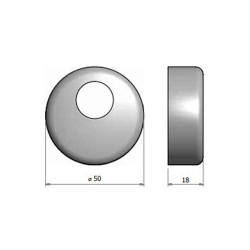 Кришка на протектор AZZI FAUSTO COP/CL хром - Фото №2