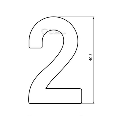 Цифра «2» OLV латунь (X.-M.) - Фото №3