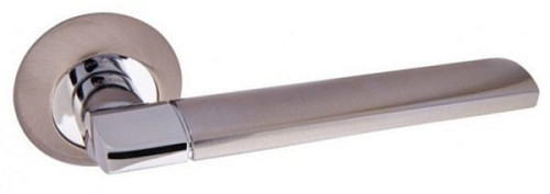 Ручки на розеті KEDR R10.092-AL SN/CP сатин/хром - Фото №2