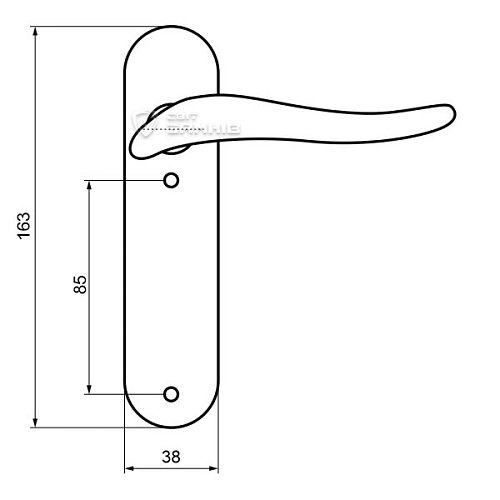 Ручки на планке Гамма к/п б/о OGR бронза - Фото №4