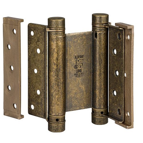 Завіс барний з гальмом ALDEGHI LUIGI 101OA150B 150 мм OA антична латунь - Фото №1