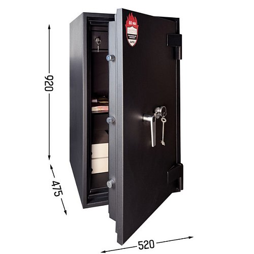 Сейф вогнестійкий GRIFFON FRS.90.K BLACK - Фото №2