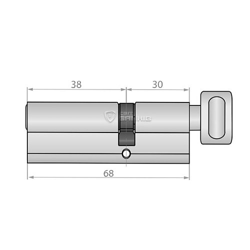 Циліндр RDA 68T (30*38T) вороток антична латунь - Фото №6
