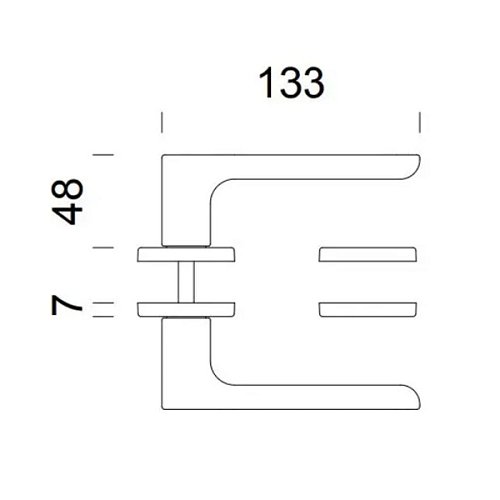 Ручки на розеті DND by MARTINELLI Spot SO12-ZBR бронза - Фото №4