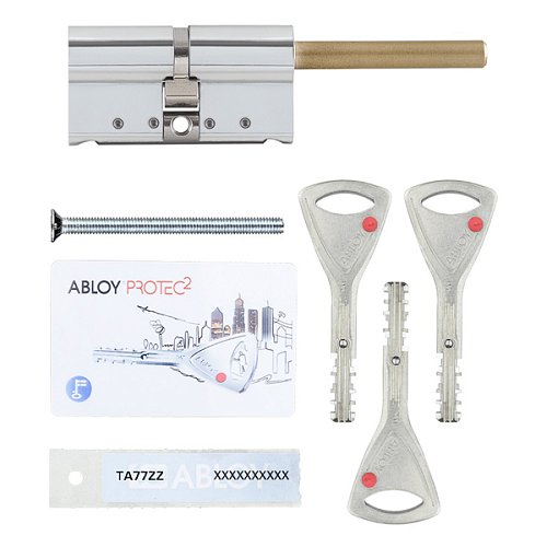 Циліндр ABLOY Protec2 73T (42*31T) зі штоком хром полірований - Фото №7
