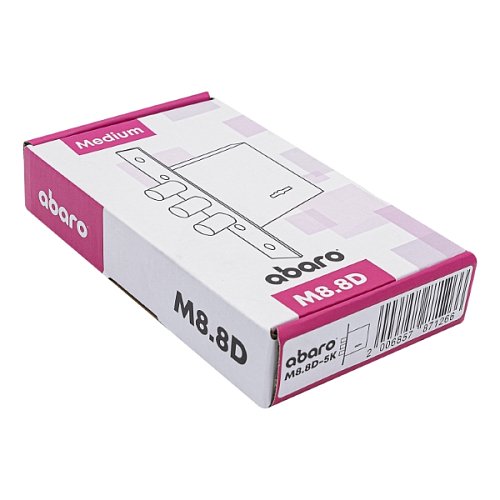 Механизм замка ABARO M8.8D (BS52мм) матовый никель 5 ключей - Фото №10