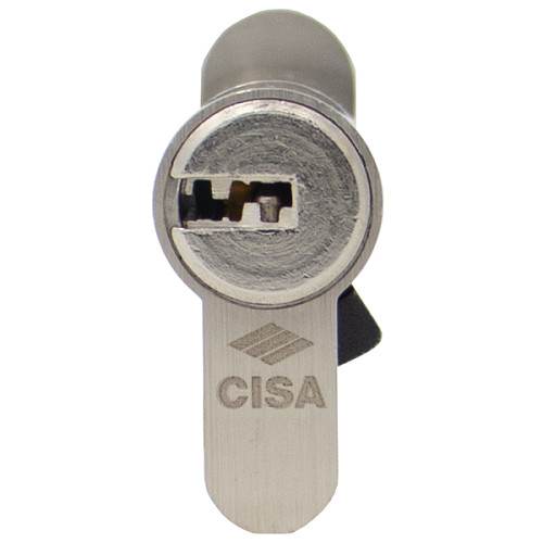 Цилиндр CISA ASIX P8 90T (45*45T) никель матовый - Фото №4