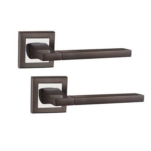 Ручки на розетте PUNTO Tech (QL) GR/CP графит/хром - Фото №1