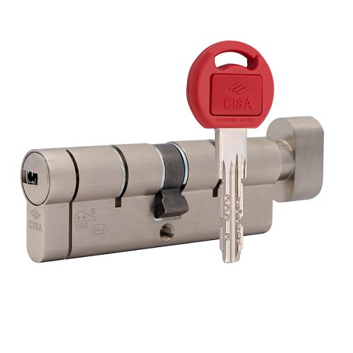 Циліндр CISA Astral Tekno PRO 100T (40*60T) нікель матовий 3 ключі - Фото №1