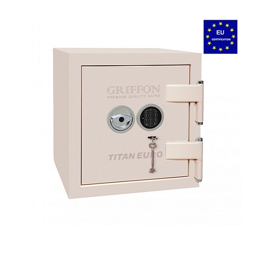 Сейф вогнезламостійкий GRIFFON CL II.50.K.E CREAM - Фото №1