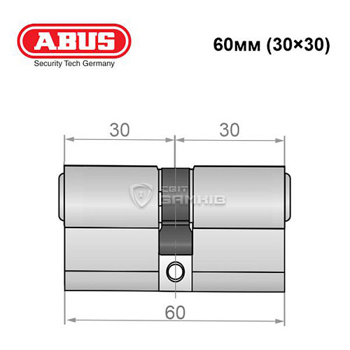 Цилиндр ABUS Vitess 4000 MX (модульный) 60 (30*30) никель сатин - Фото №8