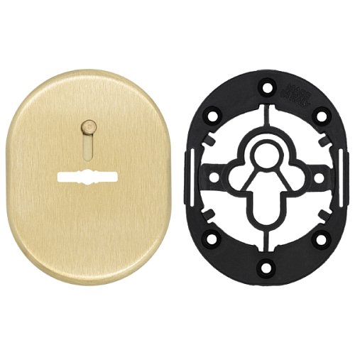 Накладка сувальдна AZZI FAUSTO MDM/OS/CV зі шторкою овальна стандарт латунь матова - Фото №4