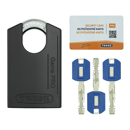 Замок навісний TOKOZ Gama CS PRO 50 (23 мм, 3 ключа) чорний - Фото №5