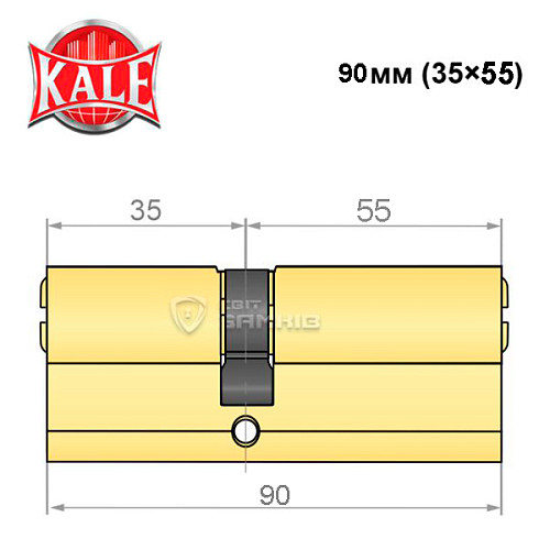 Циліндр KALE 164BNE 90 (35*55) PB - Фото №4