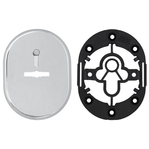 Накладка сувальдна AZZI FAUSTO MDM/CL/CV зі шторкою овальна стандарт хром полірований - Фото №4