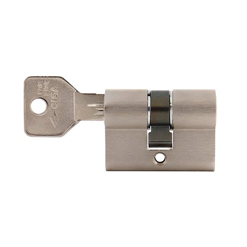 Цилиндр CISA C2000 44 (22*22) никель матовый 5 ключей - Фото №4