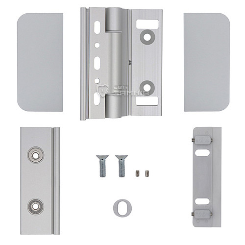 Завіс WALA WTB 8010441X для скляних дверей широкий срібний - Фото №5