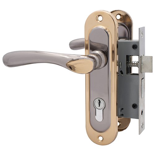 Комплект замка HI-Luke LP04-H39 (BS40*50мм) PZ BN/GP чорний нікель/золото			 - Фото №2