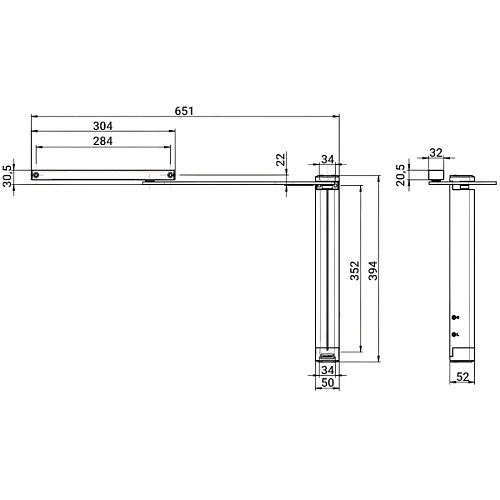 Доводчик для калитки ABLOY DC630G SLD EN6 до 150кг 1300мм правый Black Черный - Фото №9