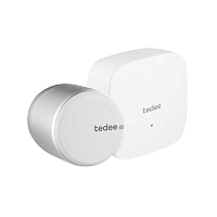 Комплект TEDEE Pro (Розумний замок TEDEE Pro срібло + Хаб TEDEE білий)