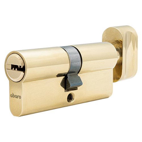 Циліндр ABARO B100 80T (35*45T) G латунь полірована 5 ключів - Фото №2