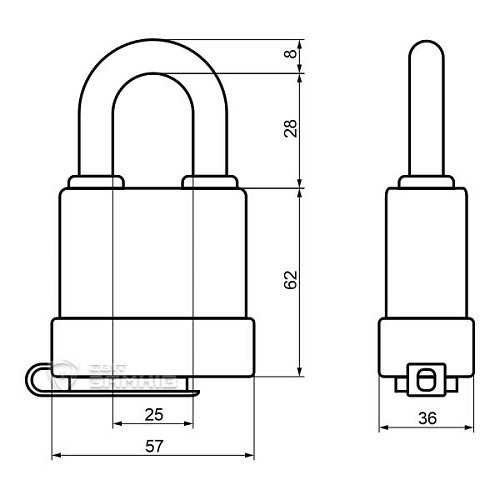 Замок навесной ABUS Extreme-83WP/53 Bravus-1000 (3 ключа) - Фото №5