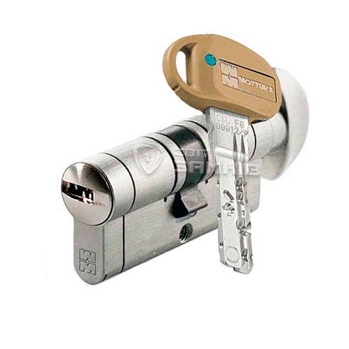 Цилиндр MOTTURA Champions C39 92T (41*51T) никель матовый - Фото №1