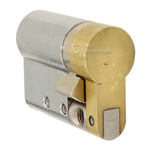 Циліндр половинка ABLOY Protec2 77,5 (67H*10,5) (H - гартована сторона) хром матовий 3 ключа - Фото №3