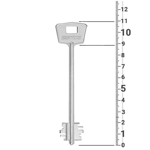Механізм замка SANTOS 257L NC (BS60мм) нікель - Фото №6