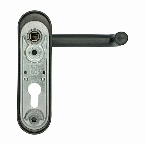 Ручки протипожежні на планці MARVON SP1 натискна-натискна 72мм чорний матовий - Фото №4