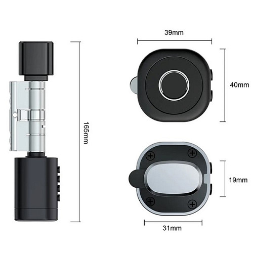 Умный цилиндр PES Cylinder 70T (35*35T) черный - Фото №4
