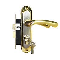 Комплект замка HI-Luke LP04-H39 (BS40*50мм) PZ SN/GP cатин/золото