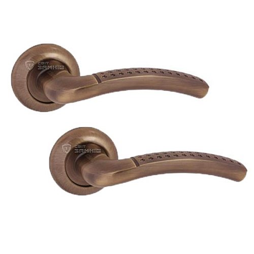 Ручки на розеті APECS Megapolis Seoul H-0826-A AB антична бронза - Фото №1